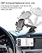 Wireless Car Charger Mount, Auto Clamping 10W/7.5W Qi Fast Charging Car Phone Holder Air Vent Windshield Dashboard Compatible iPhone Xs/Xs Max/XR/X/ 8/8 Plus, Samsung Galaxy S10/S9/S8/S8+ (Black 1)