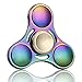 Elongdi EDC Fidget Spinner Precision Metal Help Focus Durable Hand Spinner Toy Perfect for Spend Time Relieves Anxiety Fidget ADHD Autism Lessen Boredom (Rainbow)