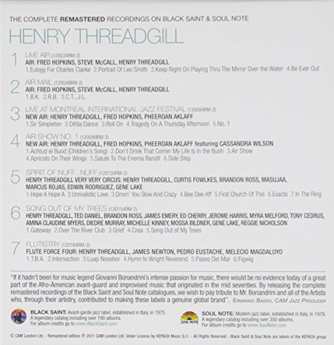 Henry Threadgill - Complete Recordings on Black Saint & Soul Note