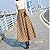 Women Plaid High Wasit Woolen Winter High Waist Long Skirts Khaki