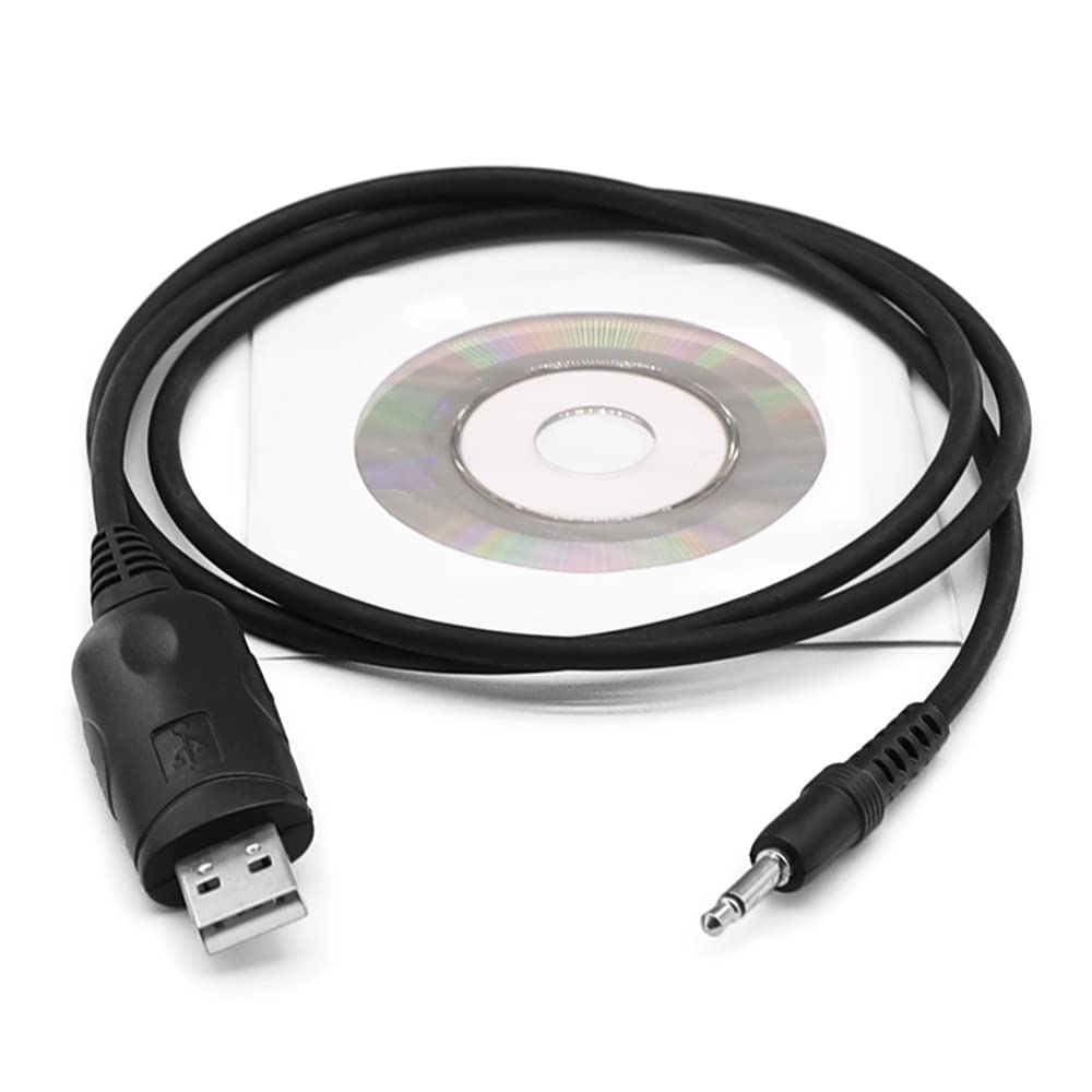 SUNDELY® USB Programming Clone CAT Cable Cord Lead Wire for Icom Radio CI-V CT-17 IC-702mkII IC-706 IC-735 IC-756 IC-7000 IC-7100 IC-7300 IC-7400 IC-7600 IC-7700 IC-R20 OPC-I17 Mono 3.5mm 1-pin