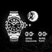 cofuo Mens Stainless Steel Band Analog Quartz Watch Dress Wrist Unique Business Casual Waterproof Watches Classic Calendar Date Window - Black