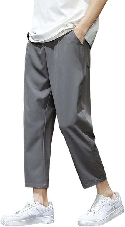 Amazon Amazon限定ブランド Honour Fashion 接触冷感 サルエルパンツ メンズ 大きいサイズ ゆったり おしゃれ ワイドパンツ 袴パンツ ビッグシルエット アンクル パンツ 涼しい ボトムス 夏 ロングパンツ 通販