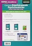 Image de Concours Ergothérapeute et Psychomotricien - Annales et sujets inédits corrigés - Concours 2014/2