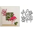 4Pcs/Set Flamingo Metal Die Cuts Dies Stencil, Flamingo Cutting Dies Cut Stencils DIY Cards Photo Album Craft Decorative Embossing Paper Dies for Album Card Scrapbooking Making