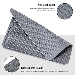 Silicone Dish Drying Mat, Non-Slip Easy Clean Sink