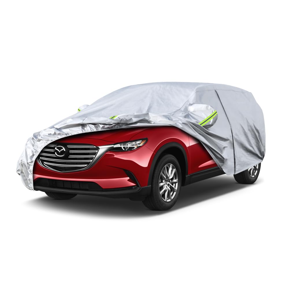Photo 1 of Koukou SUV Car Cover Custom Fit Mazda CX-5 from 2012 to 2025, Waterproof Car Cover All Weather for Automobiles Outdoor Indoor with Zipper Door, Sun Rain Dust Snow Protection.