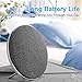 Jonter Fashion Bookshelf Bluetooth Speaker, Desktop Round Speaker with Fabric&Metal Surface, 10W Subwoofer, Built-in Mic Handsfree Phone Calling, TF Card Slot & AUX Cable(Gray)