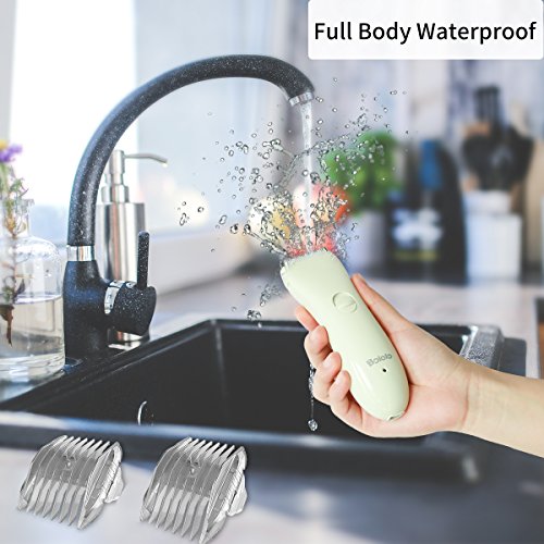 Electric Hair Clippers Set For Kids BOLOLO Cordless Waterproof Professional Baby Toddler Hair Cutting Trimmer Haircut Kit Quiet with Ceramic Blade Green Include 7 piece Tools