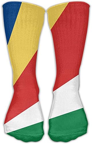 Men's Novelty Seychelles Flags Casual Outdoor Sport High Socks Athletic Crew Socks