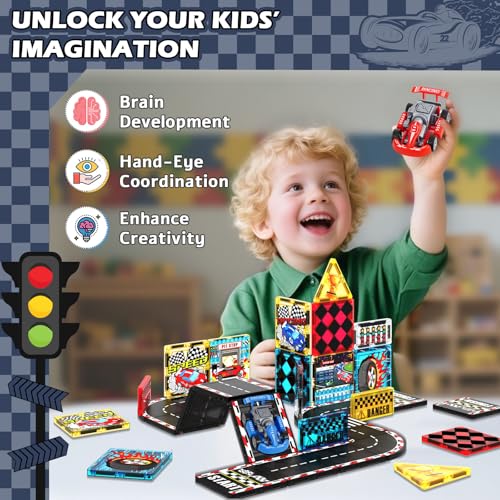 Magneverse 34 Piece Car Building Set