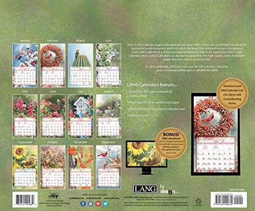 Lang Songbirds 2020 Wall Calendar (20991001880) - //medicalbooks.filipinodoctors.org