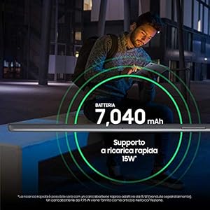 Samsung Galaxy Tab A7 Tablet, Display 10.4" TFT, 32GB Espandibili fino a 1TB, RAM 3GB, Batteria 7.040 mAh, WiFi, Android 10, Fotocamera posteriore 8 MP, Dark Gray [Versione Italiana] - immagine 6