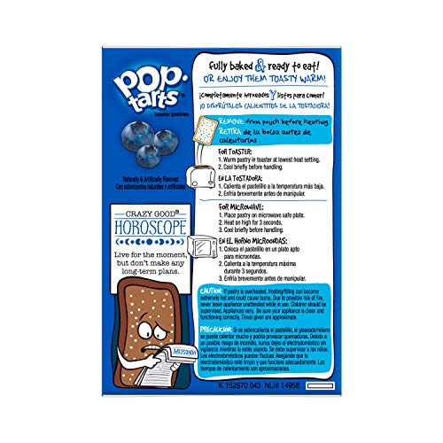 6 Pop+Tarts+Breakfast+Pastries+Blueberry+Flavored