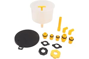 Universal Cooling System Fill Kit - SpillProof Radiator Coolant Filling Funnel Kit with Reinforced Design - Suitable for All 