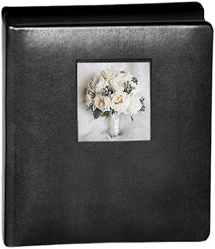 Phaloo Mario Acerboni Italian Leather Photo Album, 8" x 10" Photos, High Grade Mats, Holds 60 Photos, Black (AB/M/2613/330)