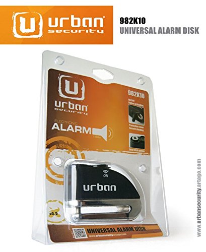 Urban Security Motorcycles Alarm Disc Lock 5.5 mm - 110 dB Alarm - Universal fit + Cable