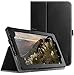 Poetic SlimFolio All New Amazon Fire 7 2017 Case Slim Leather Stand Folio Case with Auto Wake/Sleep for Amazon Fire 7 (7th Generation, 2017 Release) Black