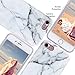 Imikoko iPhone 8 Case, iPhone 7 Case, Phone SE 2020 Case, Flexible Soft TPU Case Print Crystal White Matte Marble Pattern Slim Fit Snap On Hard Shell Back Case for iPhone 7/8/SE 2020