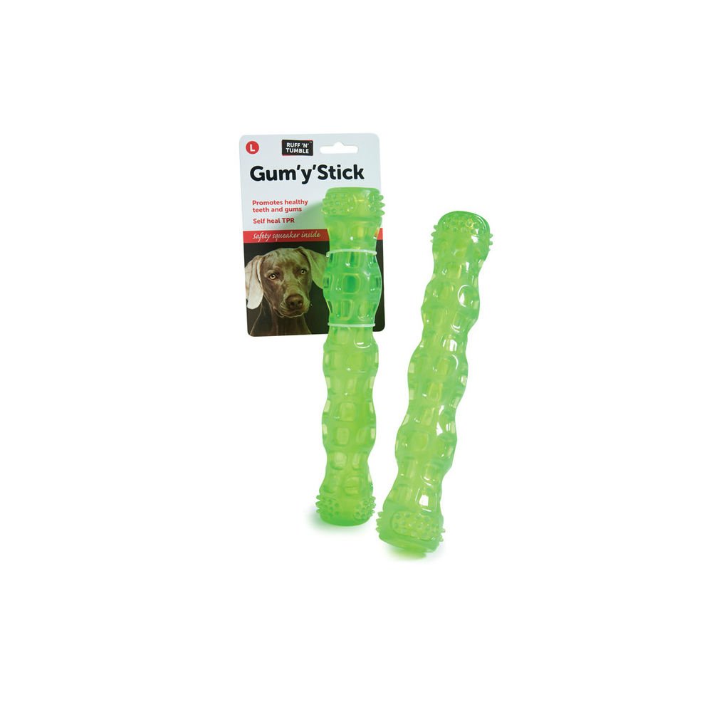 SHARPLES PET-149094 Ruff N Tumble Gum 'Y' Stick (28cm)