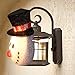 2 Pack Christmas Snowman Porch Light Covers