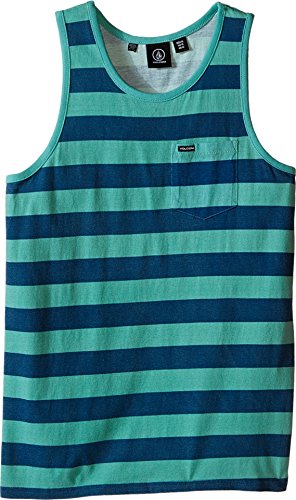 Volcom Kids Boy's Blister Tank Top (Big Kids) Island Green Tank Top XL (18-20 Big Kids)