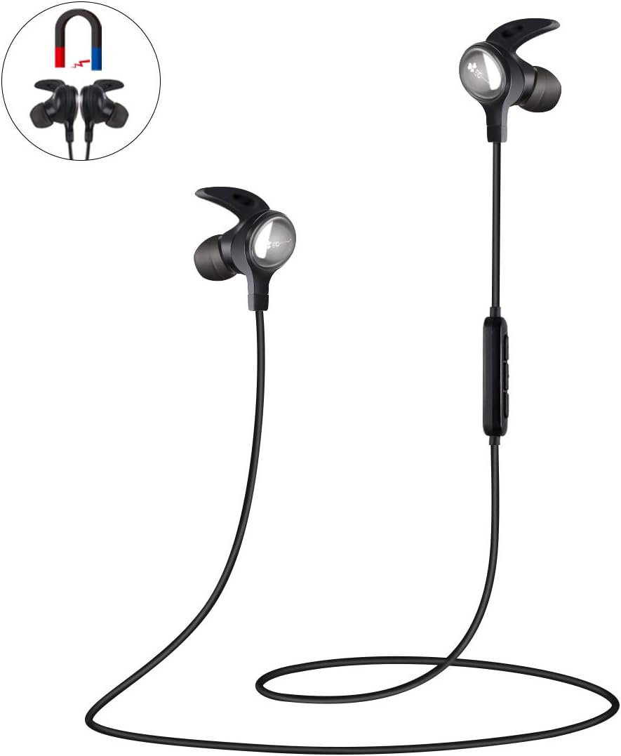 Wireless Bluetooth Headphones Earbuds Earphone In Ear Bluetooth 4.1 Headsets Sports Running Headphone with Mic, HiFi Stereo Sound, 6H for WorkOut Gym Exercise Travel for iPhone Samsung Huawei