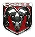 New Red / Chrome Ram Head Emblem Replaces OEM Mopar Dodge Ram Charger Challenger 68082011AA