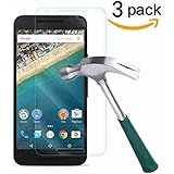 Nexus 5X Screen Protector,TANTEK [Bubble-Free][HD-Clear][Anti-Scratch][Anti-Glare][Anti-Fingerprint] Premium Tempered Glass Screen Protector for LG (Google) Nexus 5X ,[Lifetime Warranty]-[3Pack]