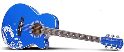 Abmbertk Haute Qualite 40 Main Peinture Art Guitare Acoustique Tilleul 6 Cordes Pour Les Amateurs De Musique Etudiants Debutants Parfum 40 Pouces Amazon Fr Cuisine Maison