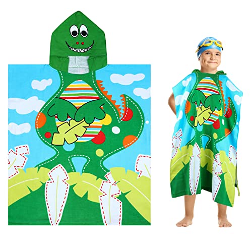 Poncho da bagno per bambini, asciugamano da bagno con cappuccio per bambini in cotone al 100%, asciugamano da bagno per bambini e bambine, asciugamano da bagno grande per bambini, 70x60CM