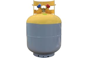 USA Lab Mastercool Refrigerant Recovery Tank, Collar Design Easy Handling, 3/4 inch NPT Opening Powder Coated Pre Charged Recovery Cylinder HVAC for CFCs, HFCs, HCFCs, 50LB