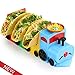 Mr. Taco Train -3 Taco Holder in Colorful Train Engine and Cars | Fun for Kids and Adults |Taco Tuesday and Party Supplies | Novelty Kitchen Dish | Crunchy and Soft Taco Stand Server