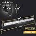 AUTOSAVER88 32 Inch LED Light Bar Tri-Row Straight 29700LM 297W with Wiring Harness, Spot Flood Combo Beam Off Road Driving Lights for Trucks Jeep Wrangler UTV Boats Automotive Light Bar Truck Light