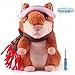 Talking Hamster Repeats What You Say Plush Animal Toy Electronic Hamster Mouse for Kids Birthday Christmas Gift by Parts3A (Christmas Brown)