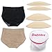 Bubbles Bodywear Women's Insta Booty Padded Panty 5-Piece Set, Panties + Butt Pads + Wash Bag, XL Multicoloured