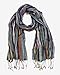 Women’s Jewel Shimmer Multicolor Stripe Scarf, Metallic Pashmina Shawl (Berry Dazzling)