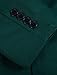 uxcell Men's Notched Lapel Button Slim Fit Casual Lightweight Sport Coats Blazer 46 Dark Green