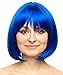 Costume Adventure Blue Bob Wig Costume Wig - One Size