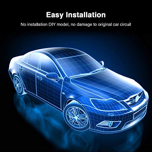 Autopmall Car Alarm Protection System Auto Security 2 Way Remote System Wireless Alarm Shock Alarm No Installation