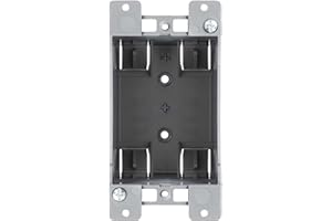 Newhouse Hardware 1-Gang PVC Old Work Electrical Outlet Box (1-pack) | 14 cu. in. Plastic Junction Box for Switches, GFCI, or Duplex Receptacle Outlet | Old Work Electrical Box for Home Improvement
