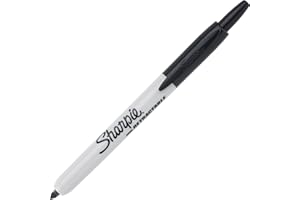 Sharpie Retractable Permanent Markers Fine Tip Marker Set Office Supplies Teacher Supplies Black 12 Count