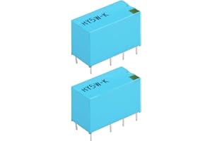 Briny River 2Pcs 8Pin DPDT Signal Relay Signal Relay RY5W-K 5V for Audio Products Blue
