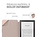 MoKo Case for Kindle E-reader (8th Generation 2016) - The Thinnest and Lightest  Cover with Auto Wake/Sleep for Amazon Kindle (6 Display, 8th Gen 2016 Release), Rose GOLD