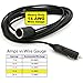 TIRETEK Premium 13 ft 12 Volt Cigarette Lighter Extension Cord - 12V Extension Cord 20A Fuse (Black)