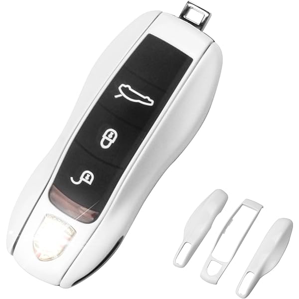 Bling Porsche Key Fob Cover For 911, Panamera, Cayenne - Zinc Alloy Case With Crystals & Keychain