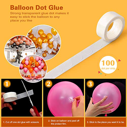 2 Set Balloon Column Kit Arch Base Stand and Pole 61 inch Height [2019 Upgrade]+30Pcs Balloon Rings, Quick & Easy Balloon Tower Decoration for Birthday Party Wedding Party Event Decorations - Thumbnail 5