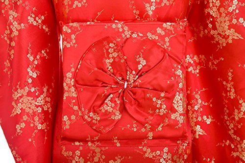Joy Bridalc Women's Kimono Robe Japanese Traditional Brocade Cosplay Costume,red Plum