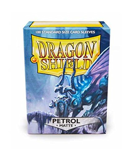 Dragon Shield Deck Protective Sleeves for Gaming Cards, Standard Size (100 sleeves), Matte Petrol