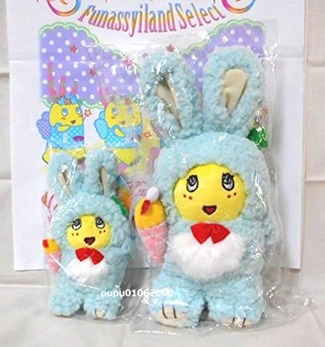 Amazon お顔厳選 ふなっしー ランド原宿限定 ふなコレ ウサギ パステルブルー ぬいぐるみ マスコット 2種セット フナコレ アニメ 萌えグッズ 通販